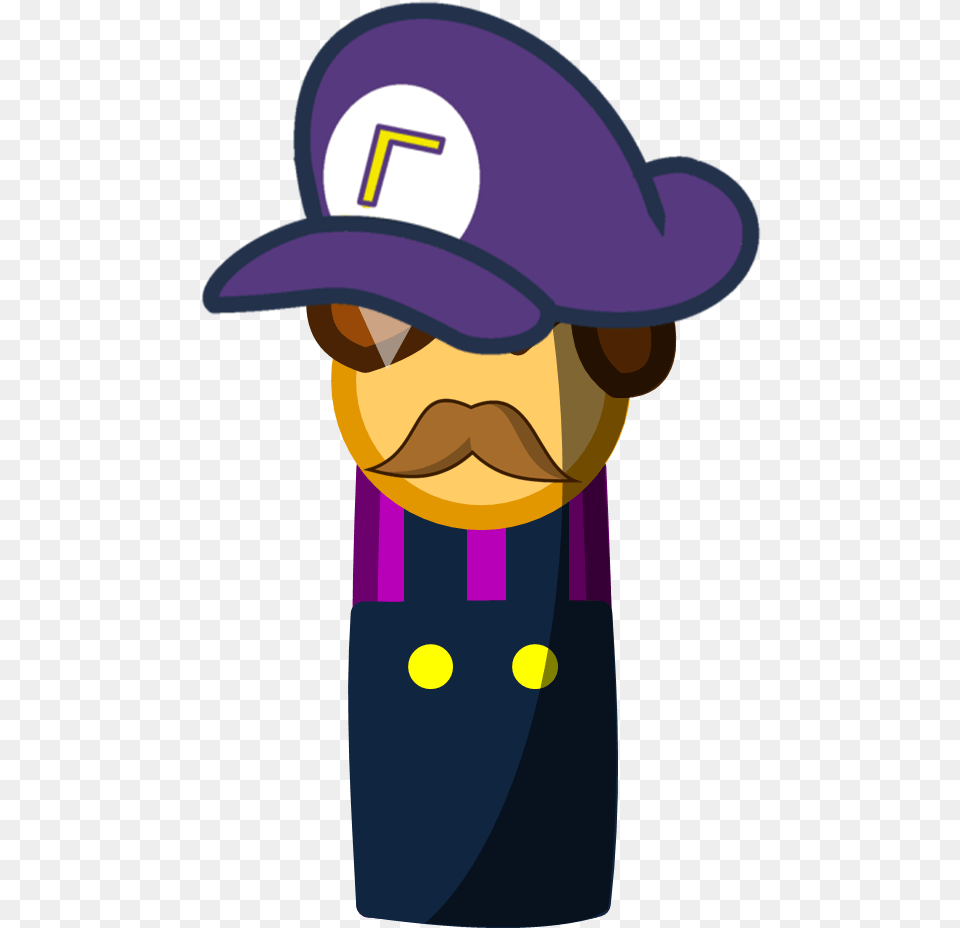 Waluigi Body Plushy Battle Characters, Clothing, Hat, Baseball Cap, Cap Free Png Download