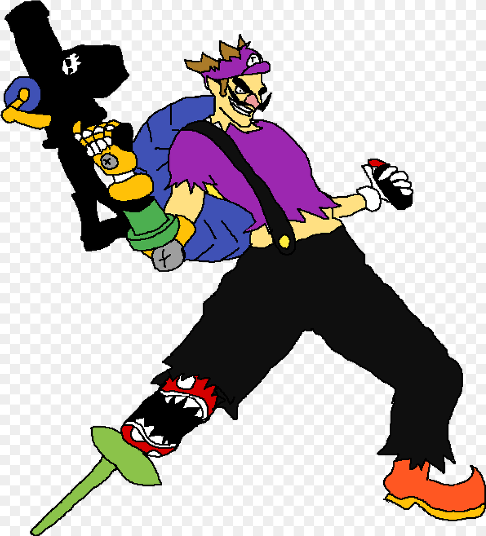 Waluigi Costume, Baby, Person, Face, Head Png Image
