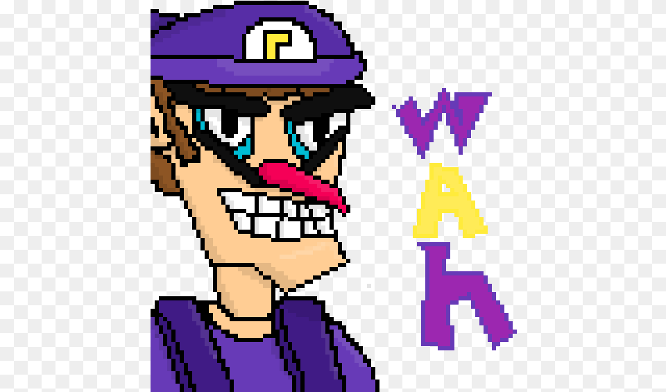 Waluigi Face, Purple, Person, Art Png Image