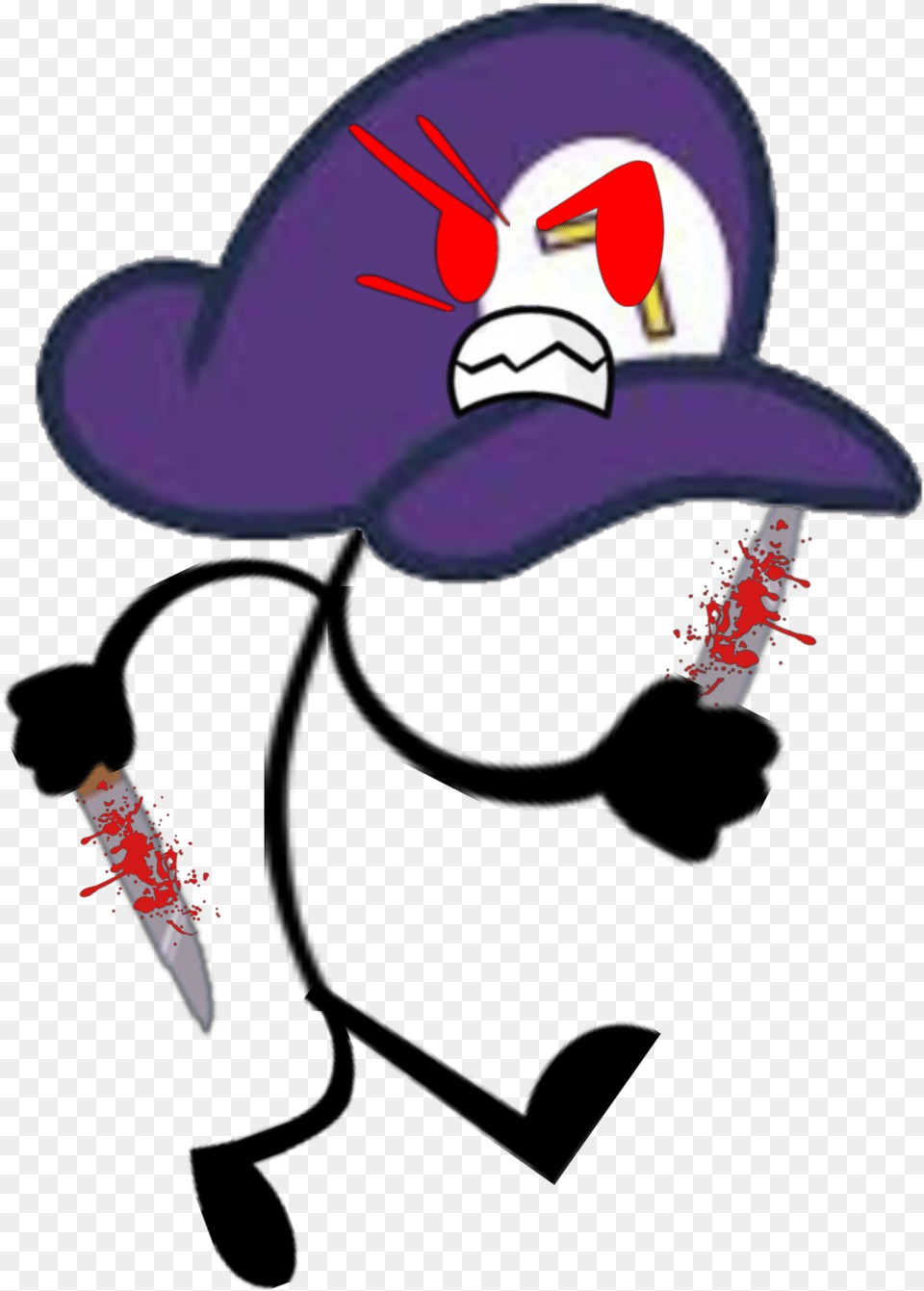 Waluigi Hat Triggered Object Show Waluigi, Clothing, Disk, Cap Free Png