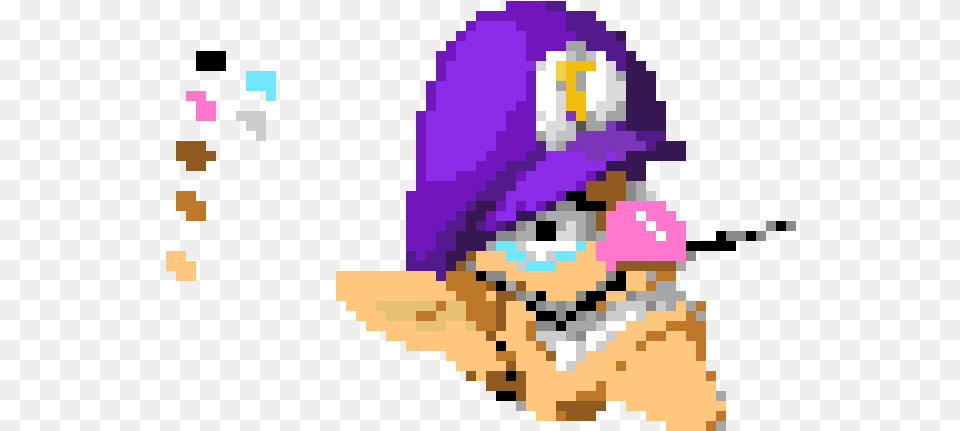 Waluigi Mustache, Cap, Clothing, Hat, Purple Png Image
