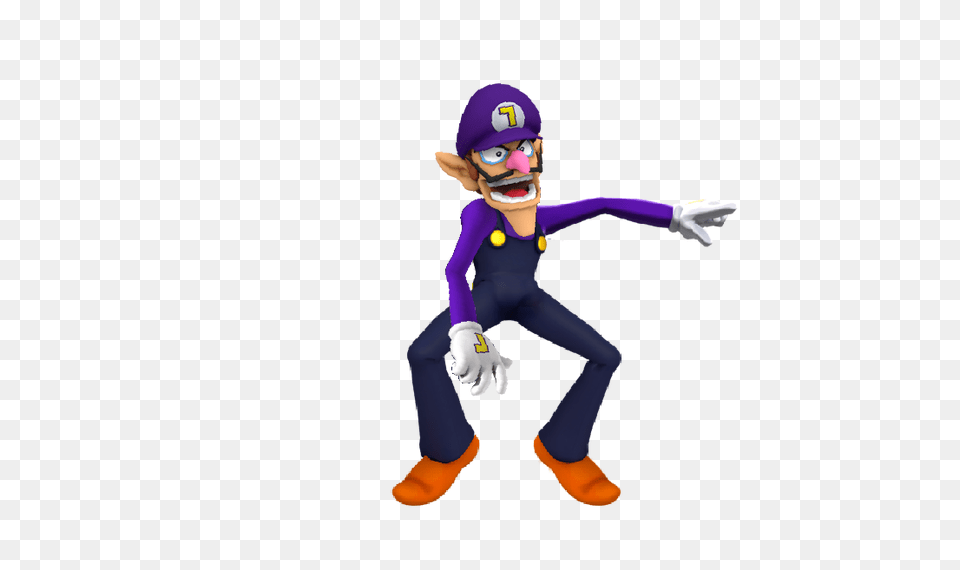 Waluigi Render Image With Cartoon, Adult, Person, Woman, Female Free Png Download