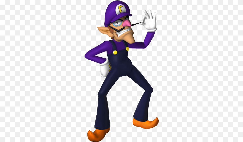 Waluigi Render Photo Waluigirender Mario Bros Wario, Baby, Person Free Transparent Png