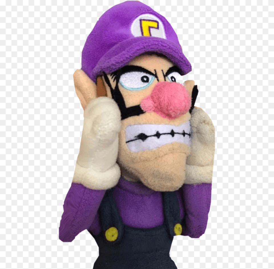 Waluigi Smr Marioplush Freetoedit Super Mario Richie Waluigi, Plush, Toy, Doll, Face Free Png Download