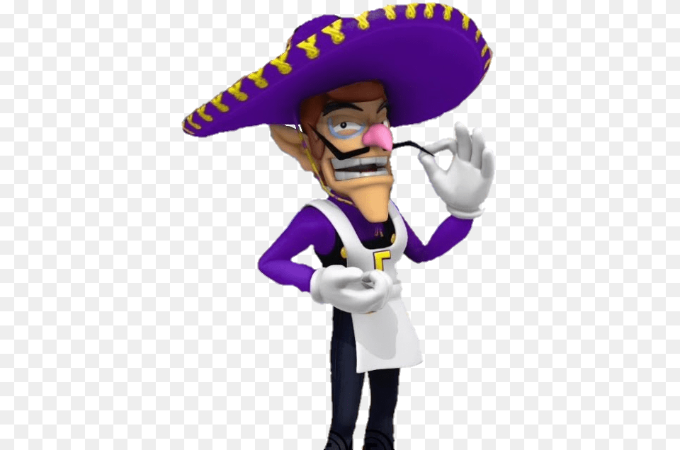 Waluigi Taco Stand Image Taco Stand, Clothing, Hat, Glove, Baby Free Transparent Png