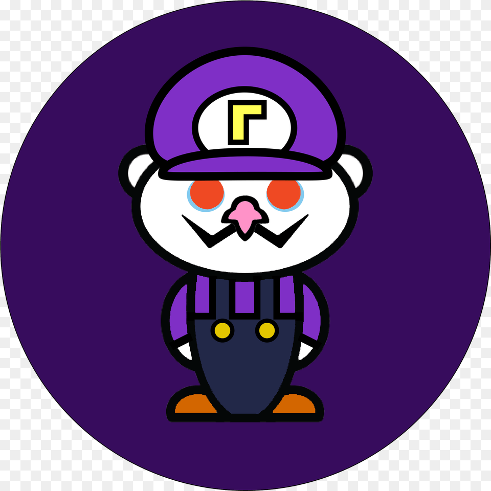 Waluigi Waluigi Icon, Purple, Disk Png