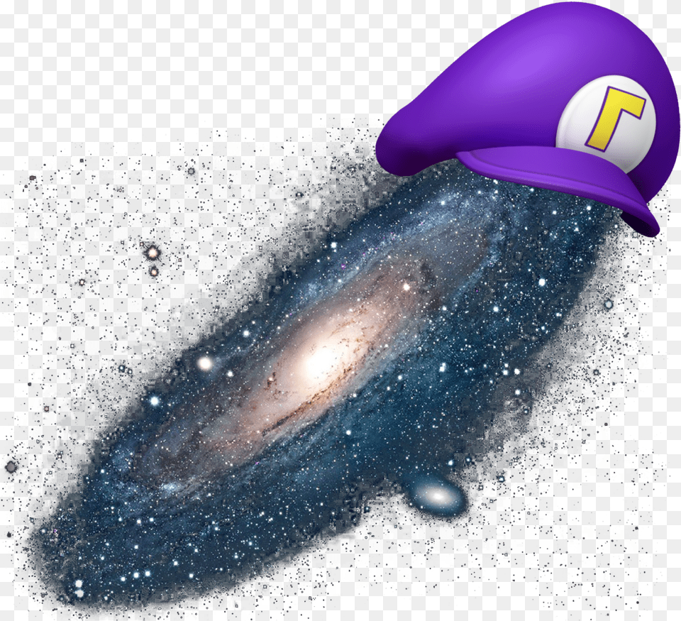 Waluigis Hat On Everything Via Lactea Milky Way, Nature, Night, Outdoors, Nebula Free Png Download