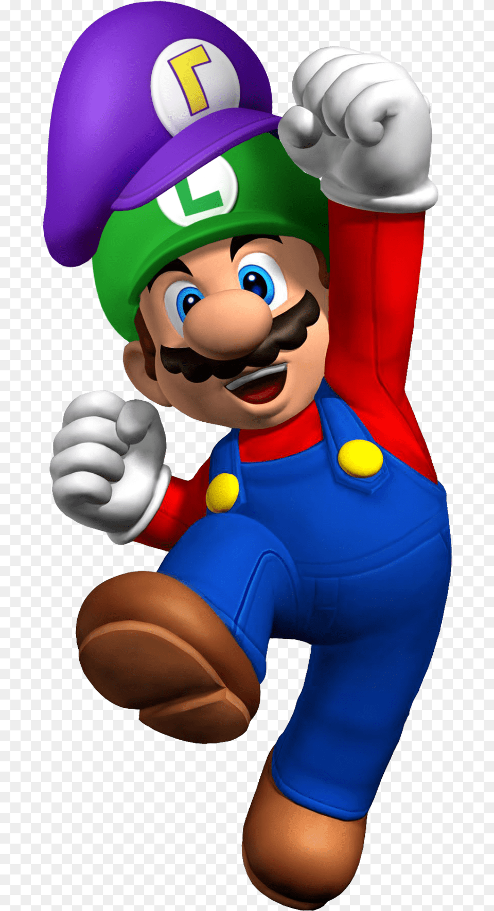 Waluigis Hat On Luigis Hat On Mario Imagenes Mario Bros, Baby, Person, Game, Super Mario Free Png