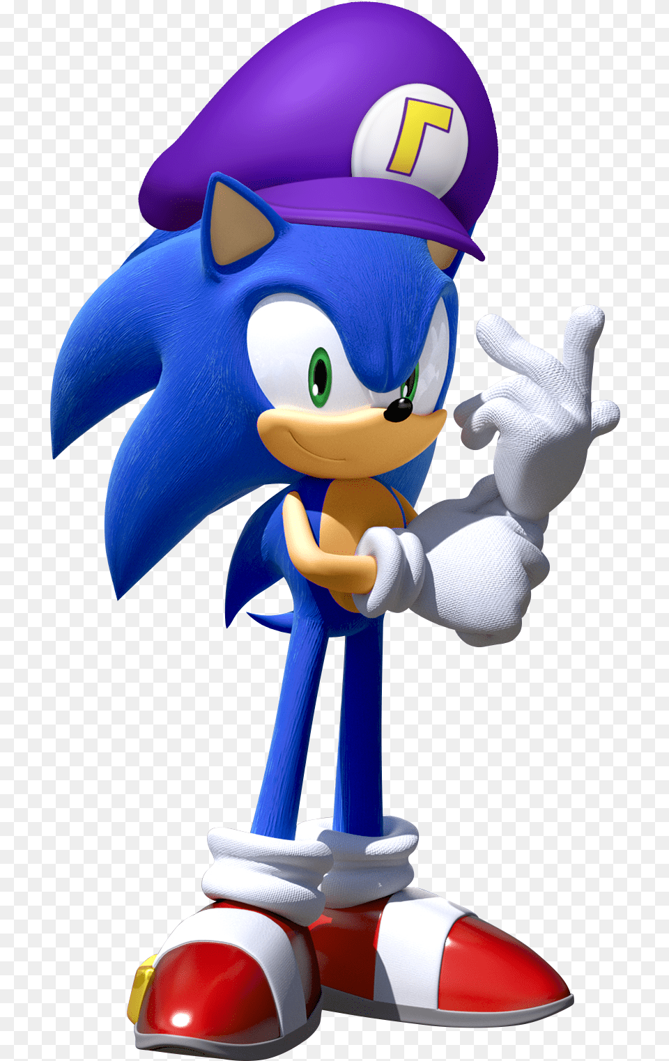 Waluigis Hat On Sonic Modern Sonic The Hedgehog, Toy, Clothing, Glove, Baby Free Transparent Png