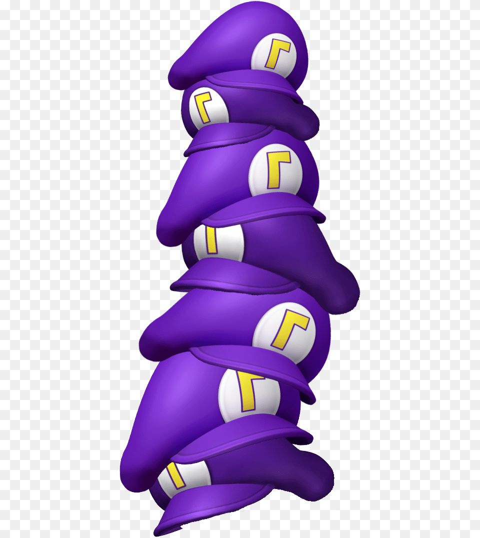 Waluigis Hat On Waluigis Hat On Waluigis Hat On Cartoon, Purple, People, Person, Inflatable Free Png Download