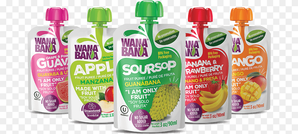 Wana Bana Pure De Frutas, Banana, Beverage, Food, Fruit Free Png Download