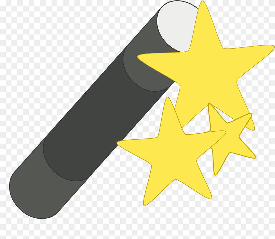 Wand Clipart, Star Symbol, Symbol, Rocket, Weapon Png