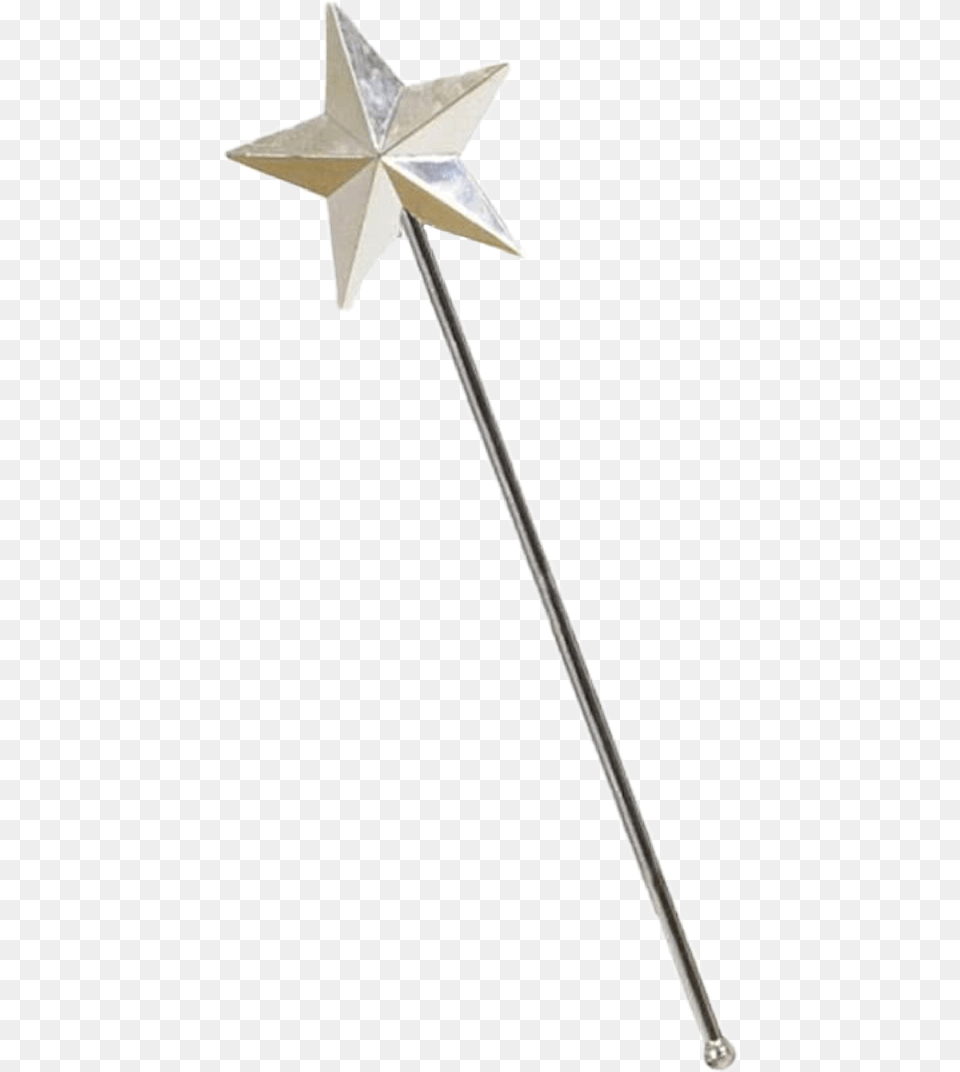 Wand Magic Scmagical Magical Stick Silver Real Silver Magic Stick, Mace Club, Weapon, Star Symbol, Symbol Free Png Download