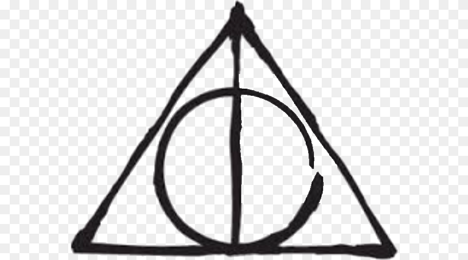 Wand Transparent Deathly Hallows Harry Potter Deathly Hallows Symbol, Triangle, Bow, Weapon Free Png Download