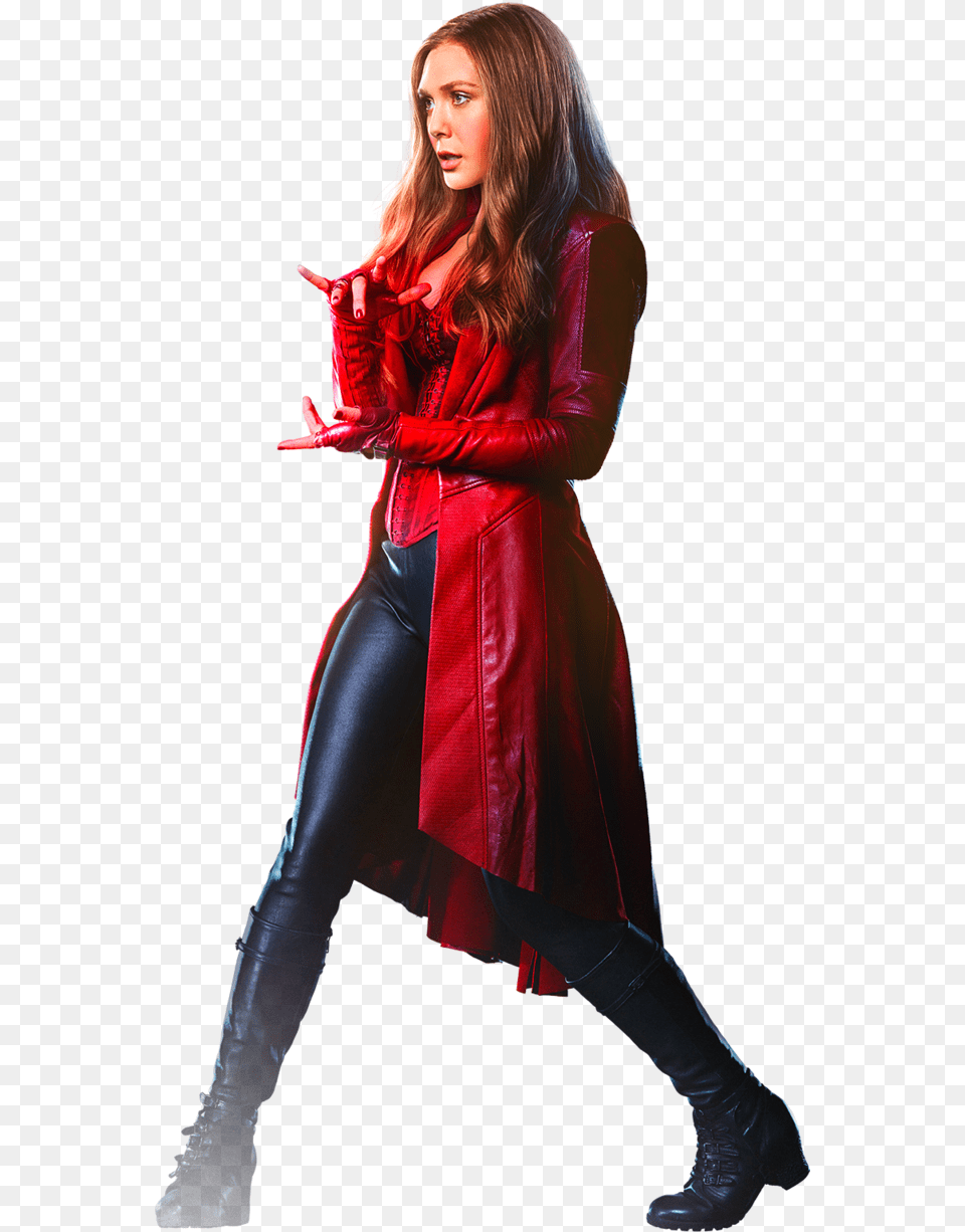 Wanda Maximoff Avengers Scarlet Witch Transparent, Adult, Person, Jacket, Woman Free Png