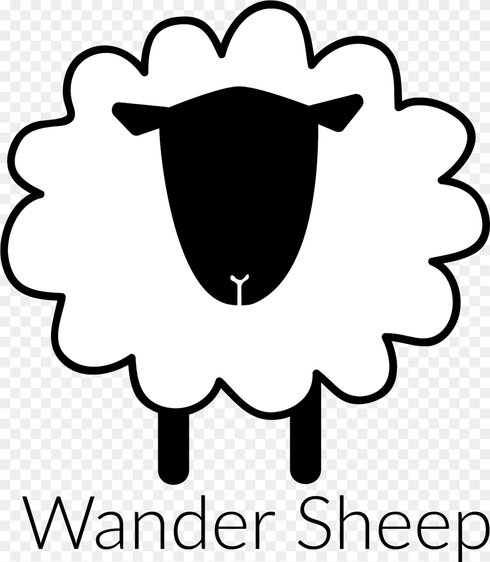 Wander Sheep, Stencil, Emblem, Symbol, Animal Png Image