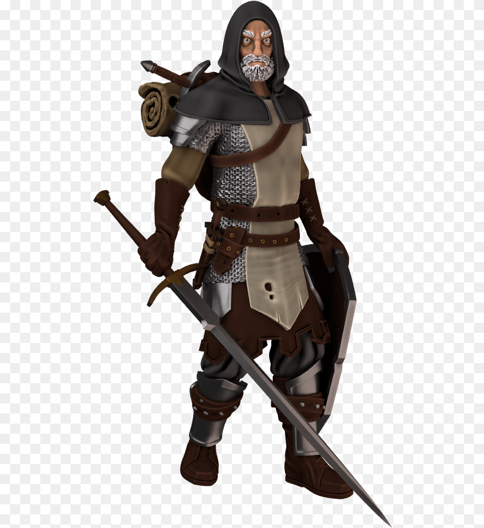 Wandering Knight Human Dnd, Sword, Weapon, Armor, Blade Png Image