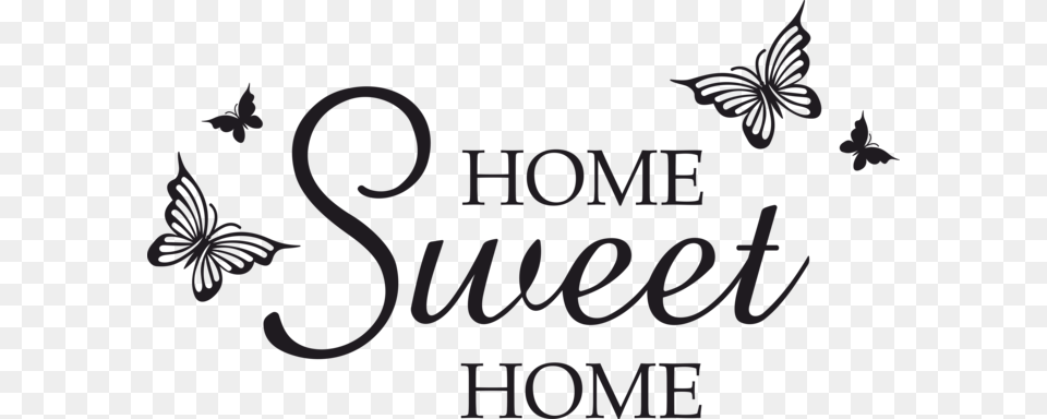 Wandtattoo Home Sweet Home, Text Free Png