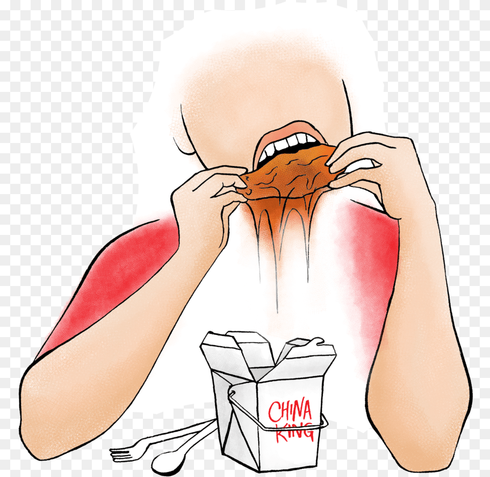 Wang Illustration Illustration, Person, Eating, Food, Face Free Png
