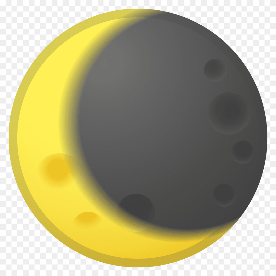 Waning Crescent Moon Emoji Clipart, Sphere, Disk Free Png