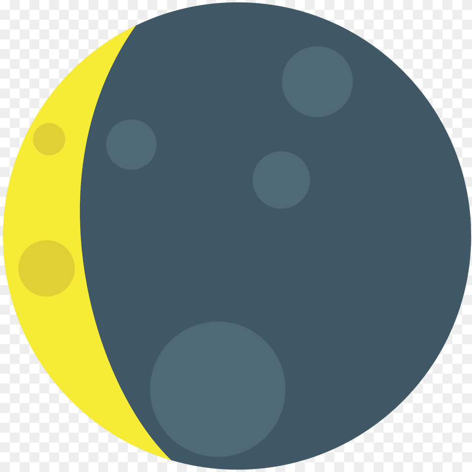 Waning Crescent Moon Emoji Clipart, Sphere, Astronomy, Nature, Night Png