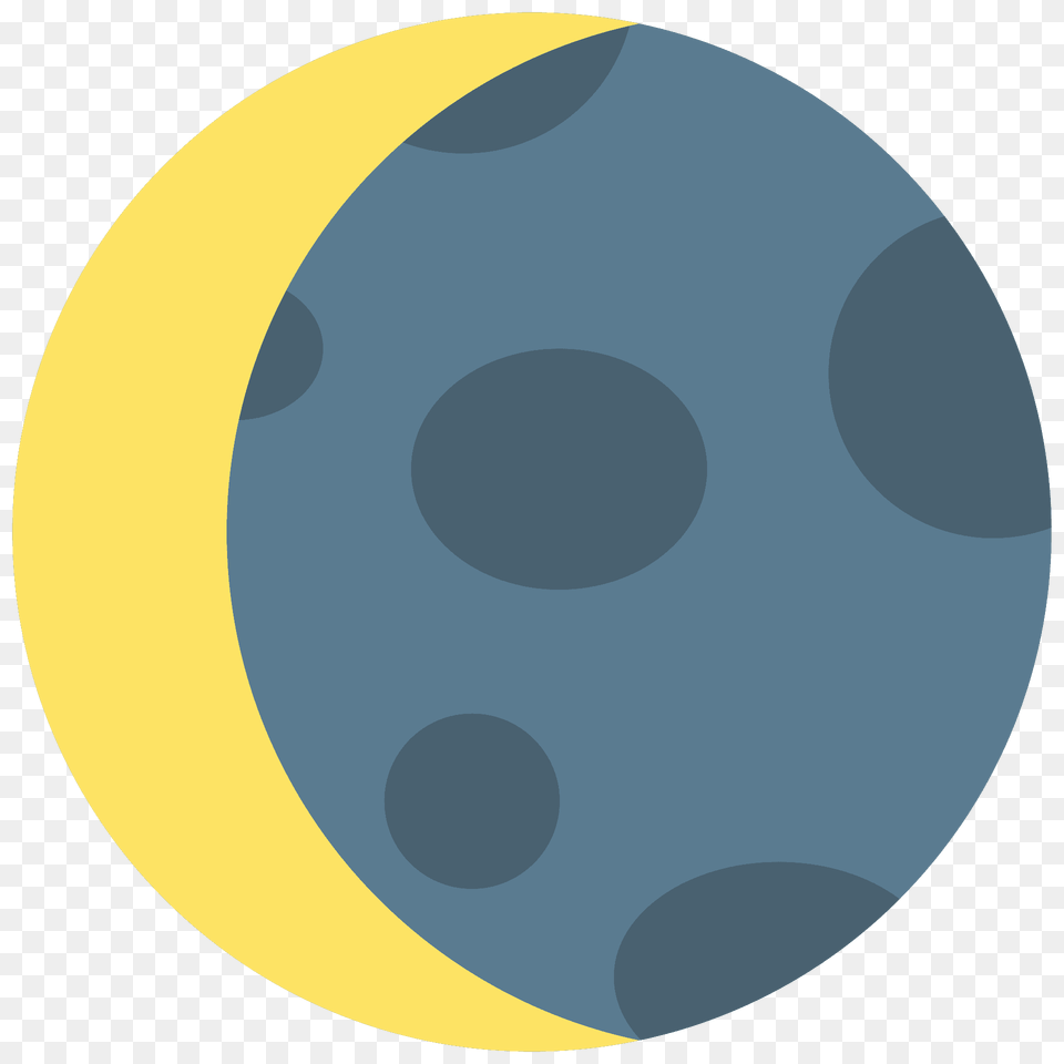 Waning Crescent Moon Emoji Clipart, Sphere, Disk Png