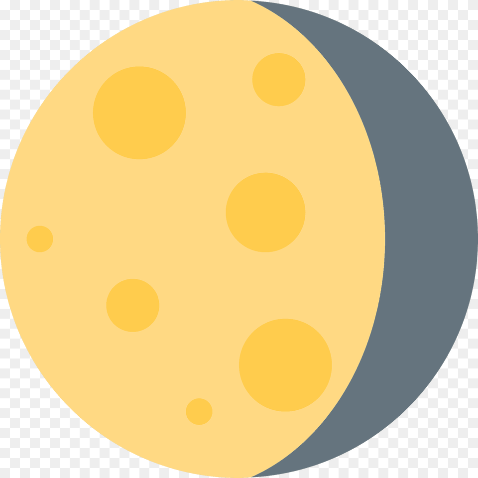Waning Gibbous Moon Emoji Clipart, Pattern, Egg, Food, Astronomy Png