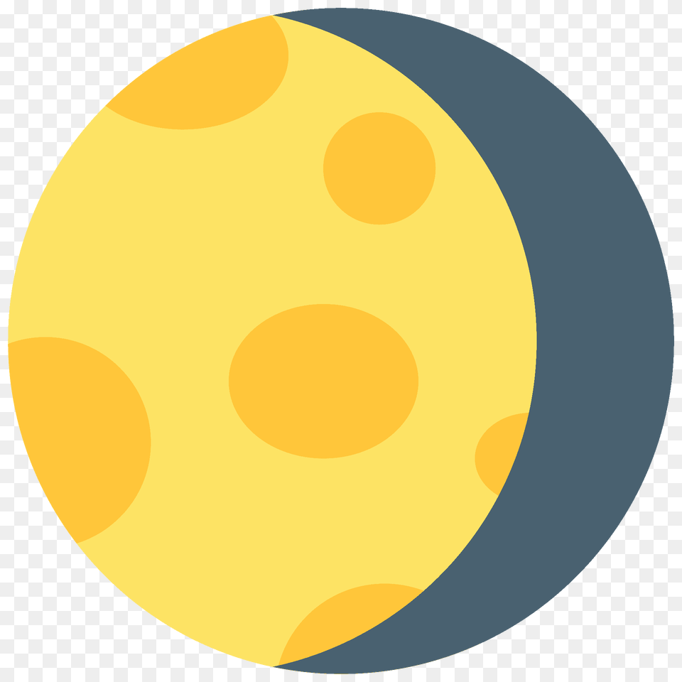 Waning Gibbous Moon Emoji Clipart, Egg, Food, Easter Egg, Astronomy Png Image