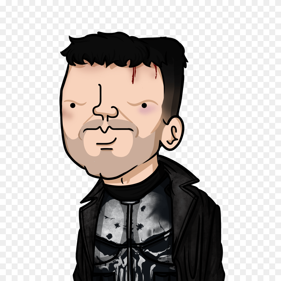 Wankul Version The Punisher, Portrait, Photography, Person, Face Png