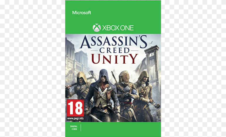 Want A 5 Discountx Assassins Creed Unity Xbox One Code, Book, Publication, Advertisement, Weapon Png Image