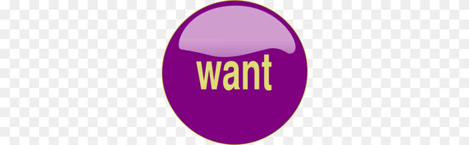Want Button Clip Art, Logo, Purple, Disk Free Png Download