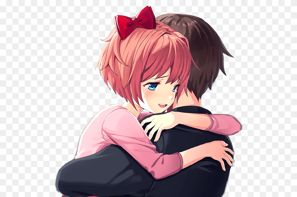Want To Add To The Discussion Sayori Hugging, Publication, Book, Comics, Adult Png Image