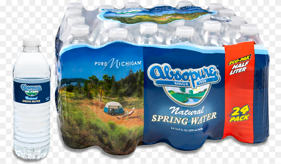 Want To Drive We Deliver Absopure Water 24 Pack, Bottle, Water Bottle, Beverage, Mineral Water Png Image