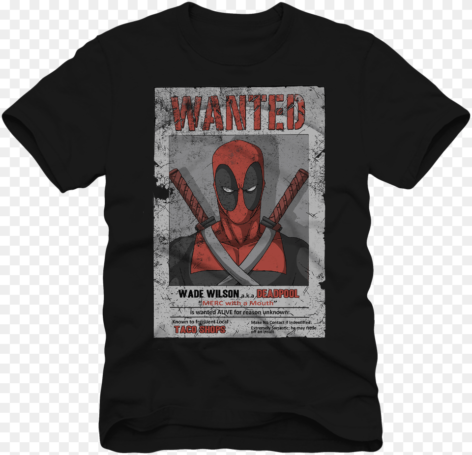 Wanted Deadpool T Shirt Queen Tour T Shirt, Clothing, T-shirt Free Png Download