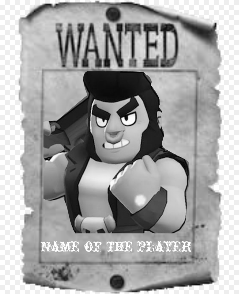 Wanted Poster For Lone Star Brawlstars Brawl Stars Knokker Bull, Book, Comics, Publication, Baby Png Image