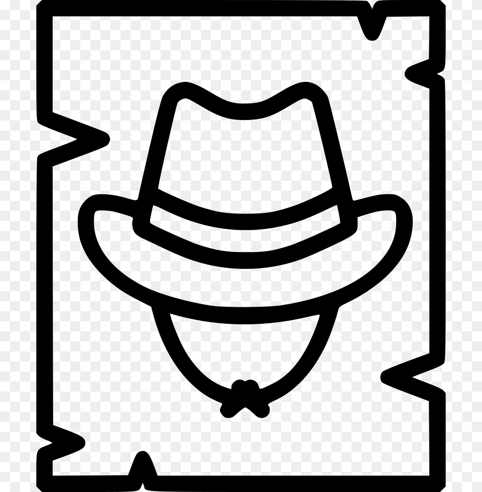 Wanted Poster Hat, Clothing, Cowboy Hat, Ammunition, Grenade Free Png Download