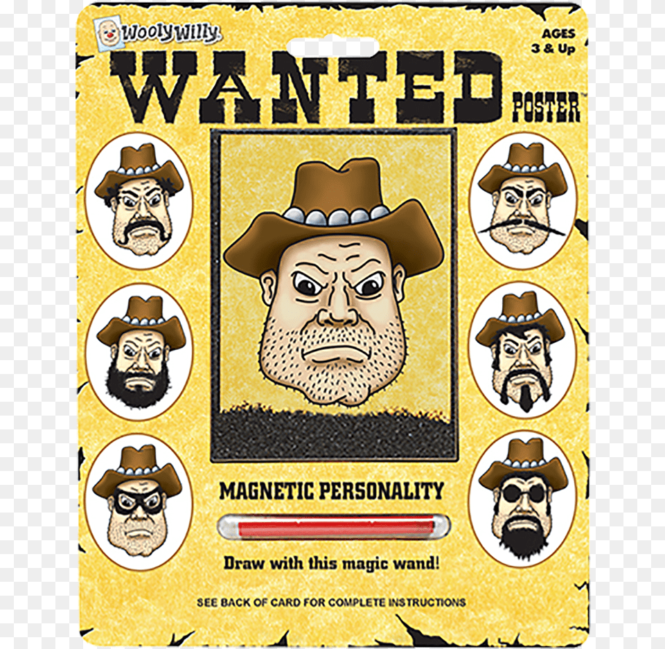 Wanted Poster Playmonster Woolly Willy Bundle With Original Buddy, Advertisement, Publication, Comics, Book Free Png Download
