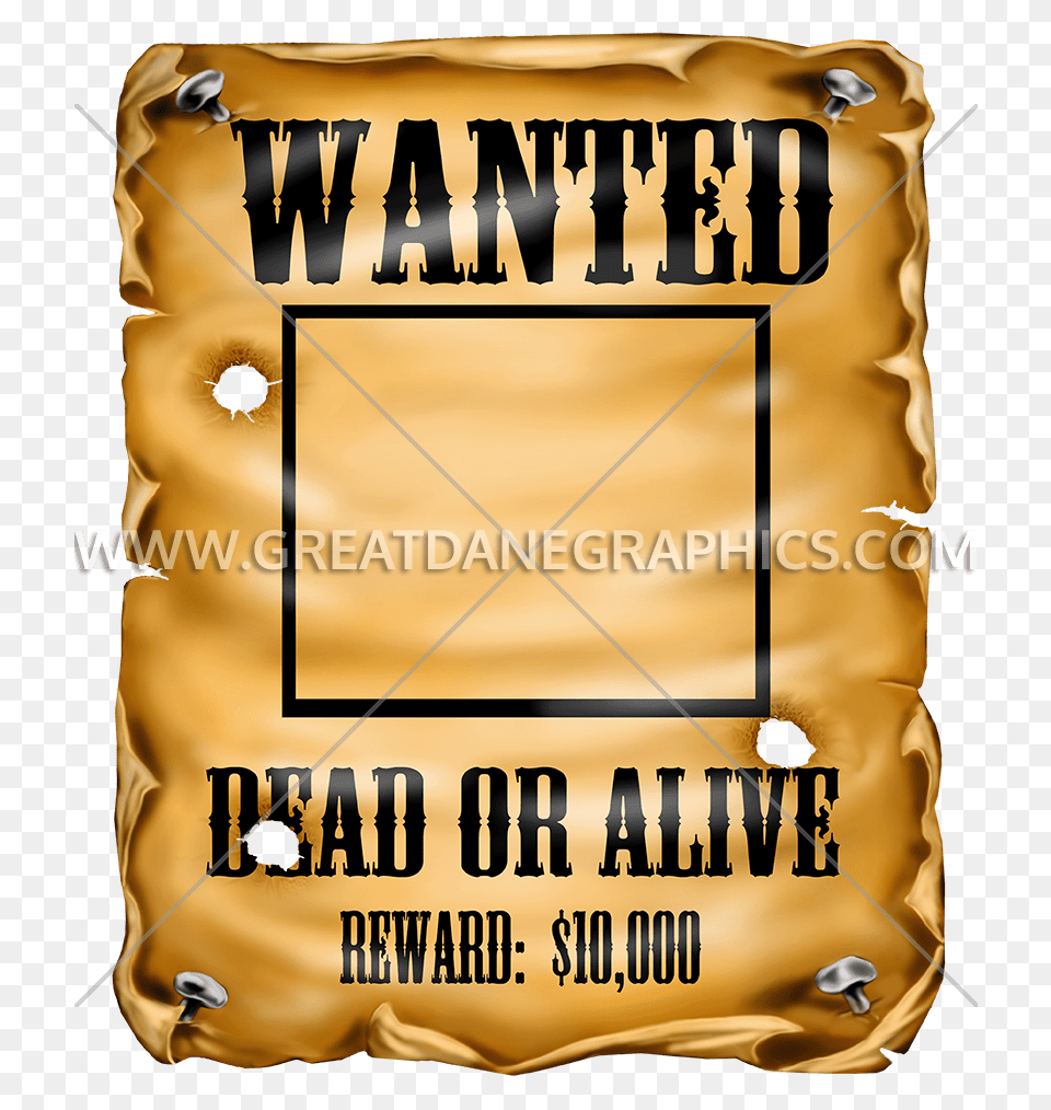 Wanted Poster Production Ready Artwork For T Shirt Printing, Advertisement, Text, Adult, Bride Free Png Download