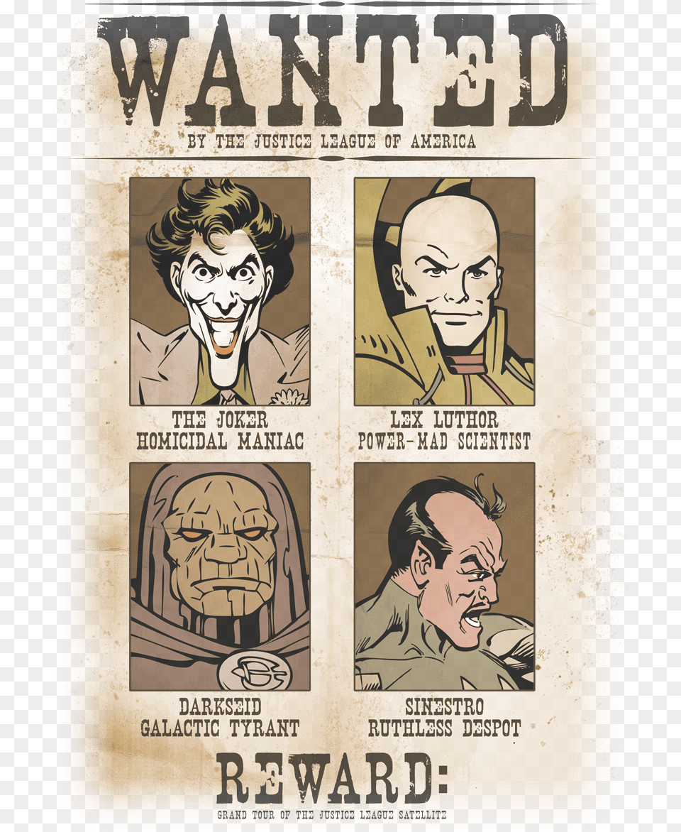 Wanted Poster T Shirts, Publication, Book, Comics, Adult Free Png Download