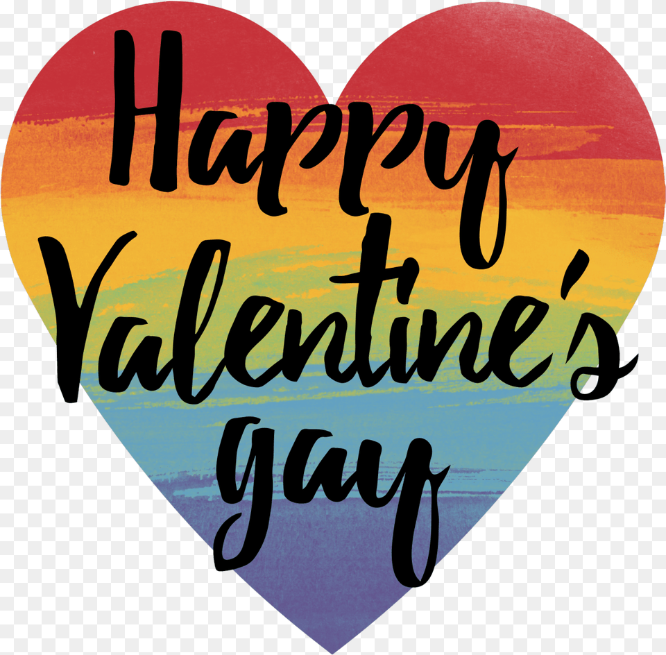 Wanted To Make Some Cute Gay Valentines Day Stuff Happy Heart, Text Png Image