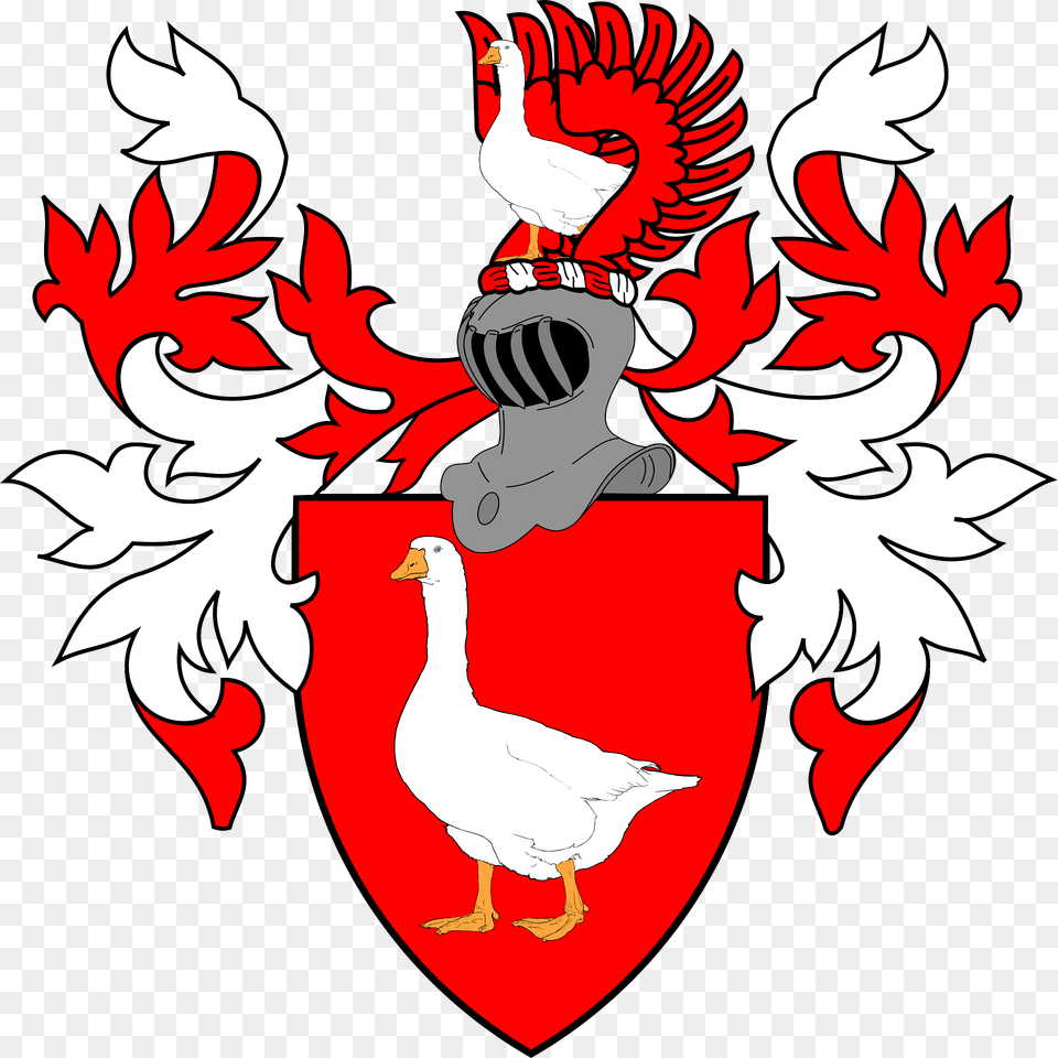 Wappen Der Gans Von Otzberg Clipart, Animal, Bird, Armor Png Image