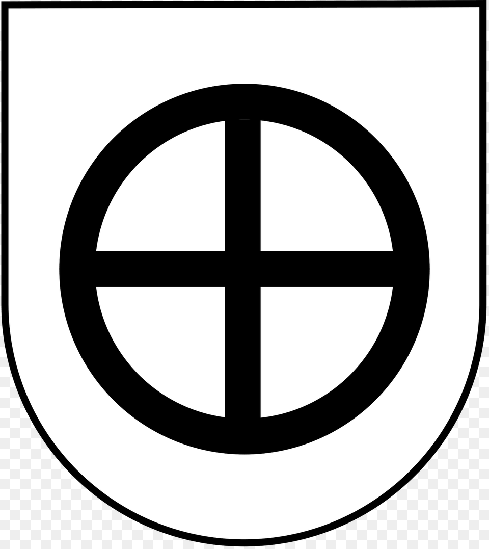 Wappen Dundenheim Clipart, Symbol, Cross, Machine, Wheel Free Png