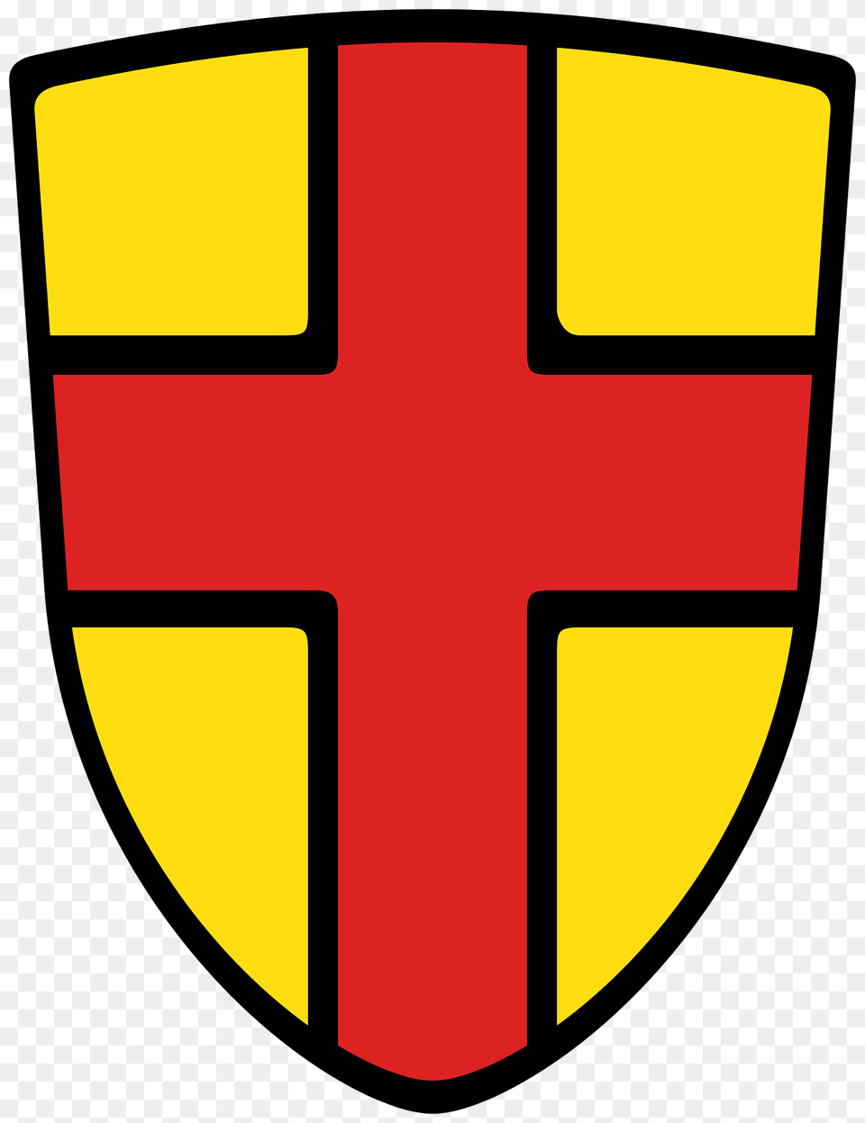 Wappen Erzbistum Freiburg Clipart, Logo, Symbol, Cross, Armor Png Image