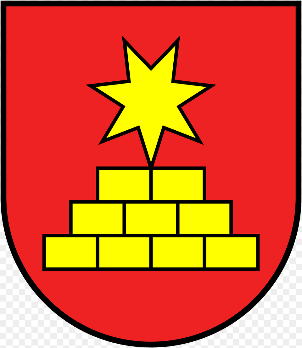 Wappen Zaberfeld Alt Clipart, Symbol, Logo, Star Symbol, Dynamite Png
