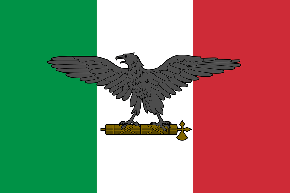 War Flag Of The Italian Social Republic Clipart, Animal, Bird, Vulture, Eagle Free Transparent Png