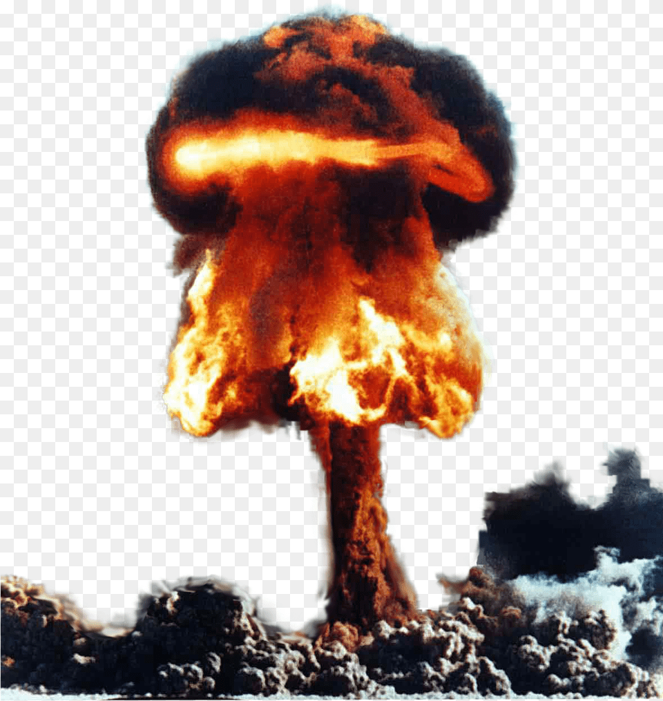 War For Water In Future Download Nuclear Explosion, Person, Fire Free Png