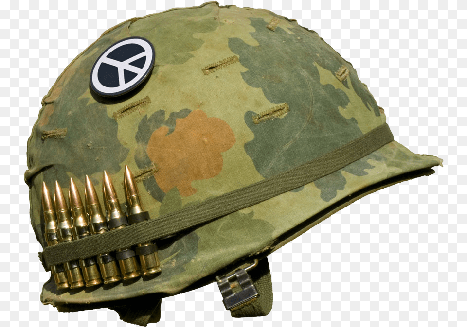 War Helmet Vietnam War Helmet, Ammunition, Weapon, Clothing, Hardhat Free Png Download