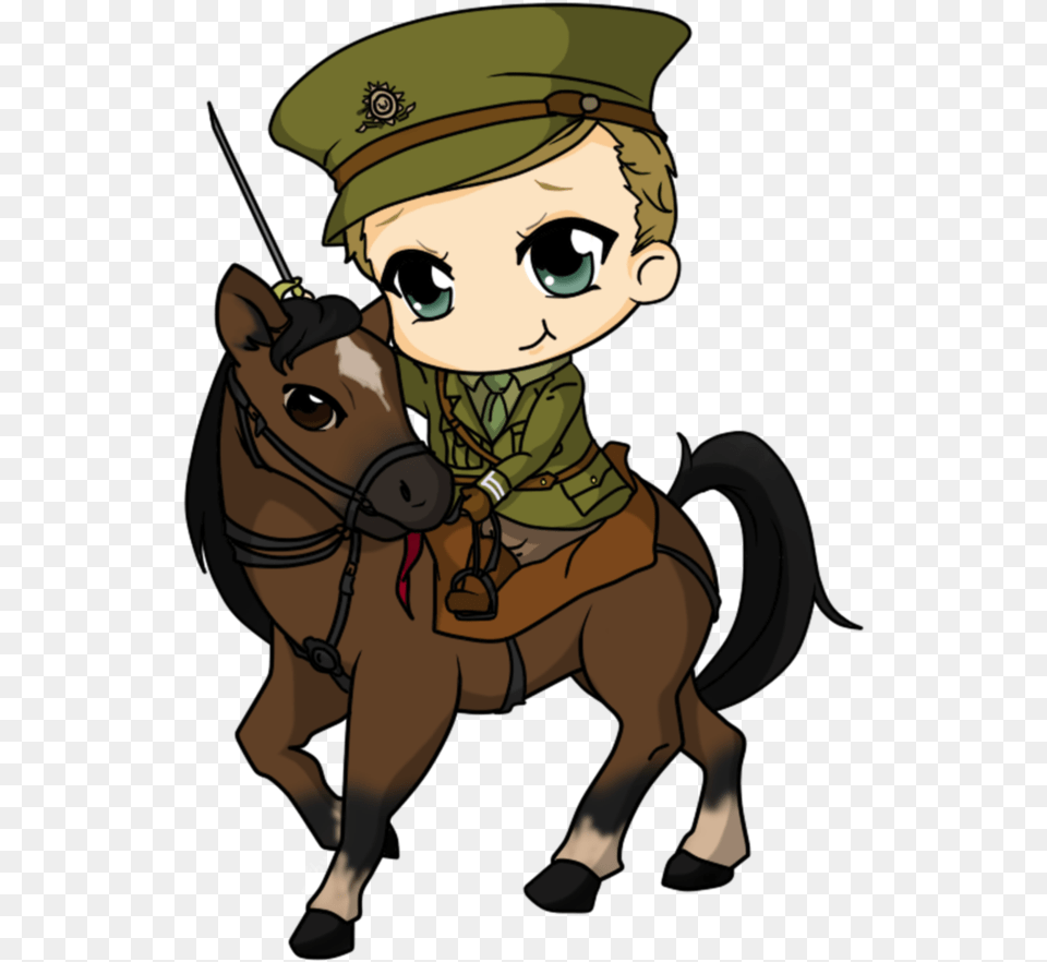 War Horse By Mibu No Ookami Chibi Prince On Horse, Baby, Person, Face, Head Png Image
