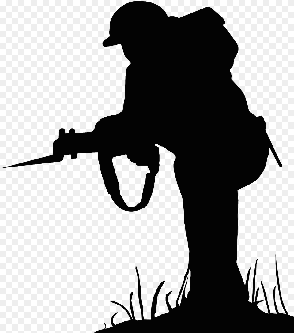 War Illustration, Silhouette, Adult, Person, Man Png Image