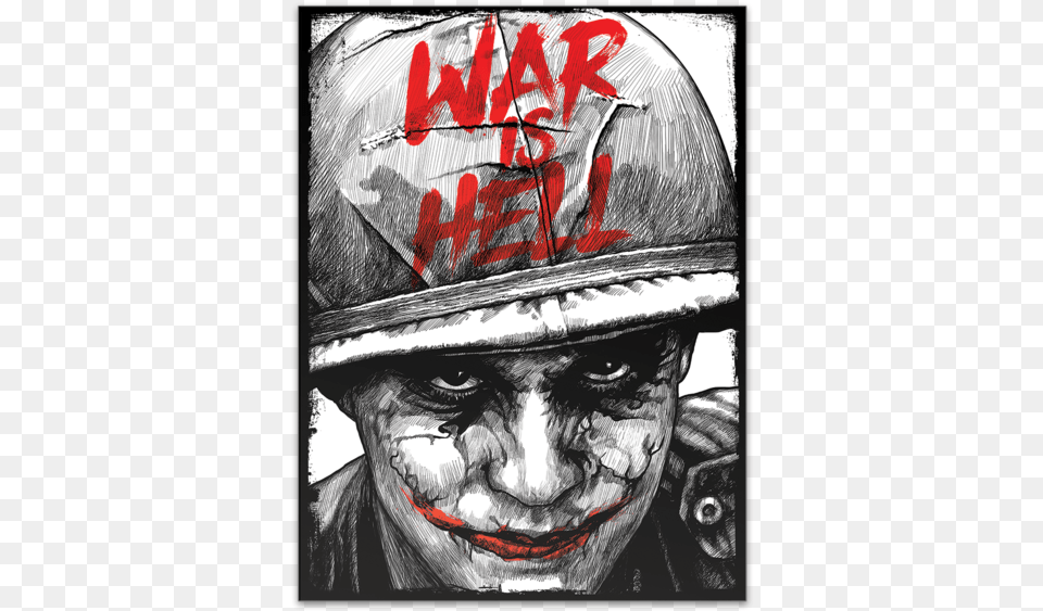 War Is Hell War Is Hell Joker, Art, Adult, Male, Man Free Png Download